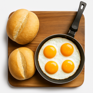 Huevos con marraqueta